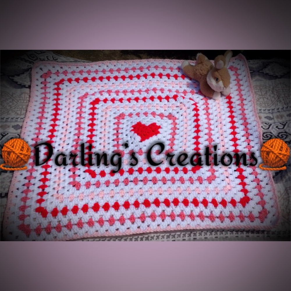 Beautiful crochet baby blanket